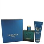 Versace Eros by Versace - Gift Set -- 3.4 oz Eau De Toilette Spray + 3.4 oz Shower Gel - para hombres