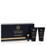Versace Pour Femme Dylan Blue by Versace - Gift Set -- 0.17 oz Mini EDP + 0.8 oz Body Lotion + 0.8 oz Shower Gel - para mujeres