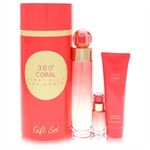 Perry Ellis 360 Coral by Perry Ellis - Gift Set -- 3.4 oz Eau de Parfum Spray + .25 oz Mini EDP Spray + 3 oz Shower Gel - para mujeres