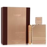Al Haramain Amber Oud Gold Edition Extreme by Al Haramain - Gift Set 100 ml 3.4 Pure Perfume Spray + 0.34 oz Refillable Spray - para mujeres