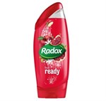 Radox Men 2-in-1 Gel de Ducha & Champú Feel Ready - Granadas y Manzanas Rojas - 250 ml